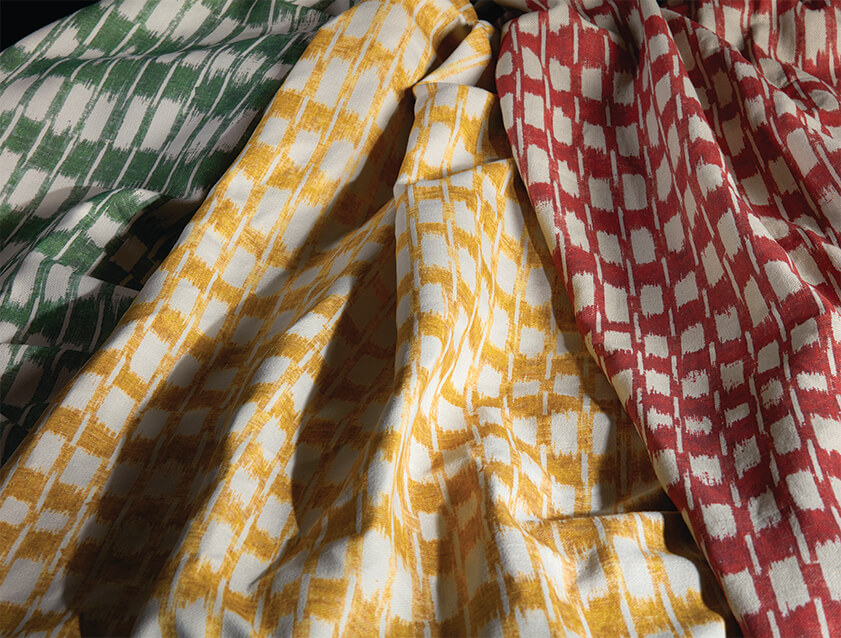 Spill Resistant V&A Ikat